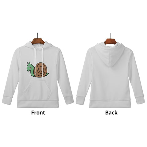 Mr.Shit Kids Velvet Lined Hoodie Light Grey - Snail Best Selling Products 30 $