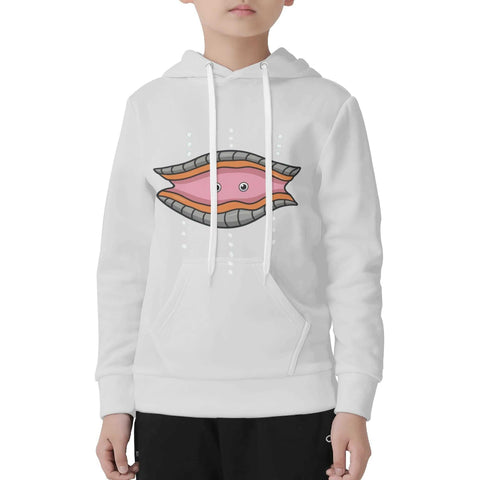 Mr.Shit Kids Velvet Lined Hoodie Light Grey - Clam Best Selling Products 30 $