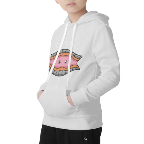 Mr.Shit Kids Velvet Lined Hoodie Light Grey - Clam Best Selling Products 30 $