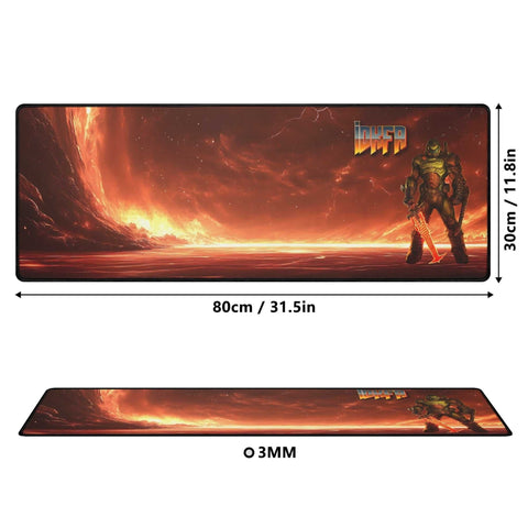 DOOM IDKFA Gaming Mouse Mat Pad (WIDE) - Mr.Shit