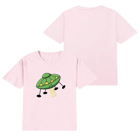 Kids Cotton T-Shirt - Alien Ship - Mr.Shit