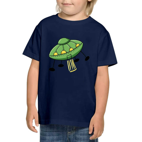 Kids Cotton T-Shirt - Alien Ship - Mr.Shit