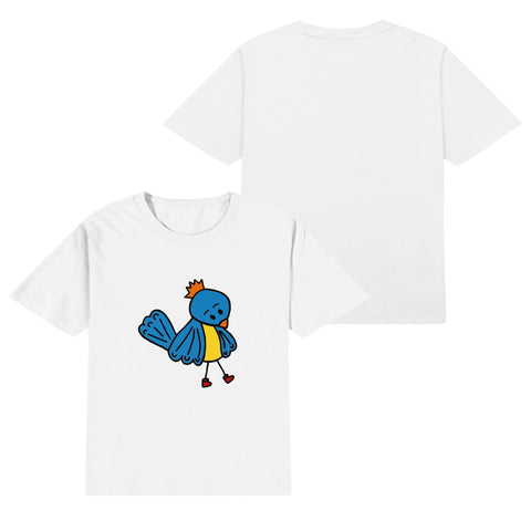 Kids Cotton T-Shirt - Blue Bird - Mr.Shit