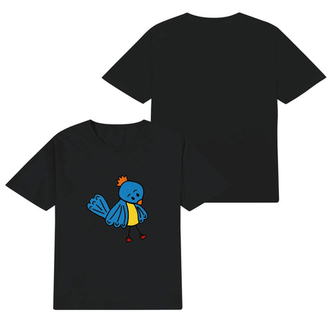 Kids Cotton T-Shirt - Blue Bird - Mr.Shit