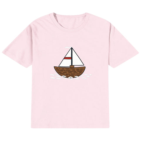Kids Cotton T-Shirt - Boat - Mr.Shit