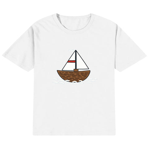 Kids Cotton T-Shirt - Boat - Mr.Shit