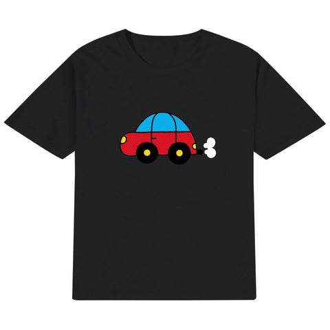 Kids Cotton T-Shirt - Car - Mr.Shit