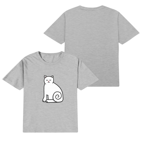 Kids Cotton T-Shirt - Cat - Mr.Shit