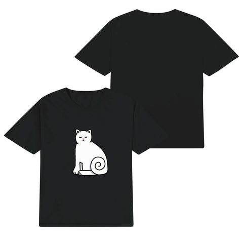 Kids Cotton T-Shirt - Cat - Mr.Shit