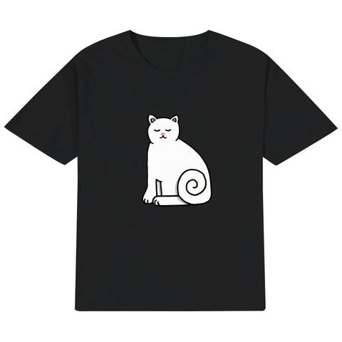 Kids Cotton T-Shirt - Cat - Mr.Shit