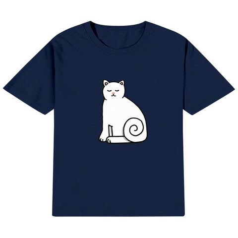 Kids Cotton T-Shirt - Cat - Mr.Shit