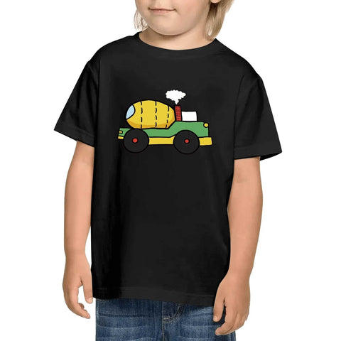 Kids Cotton T-Shirt - Cement Truck - Mr.Shit