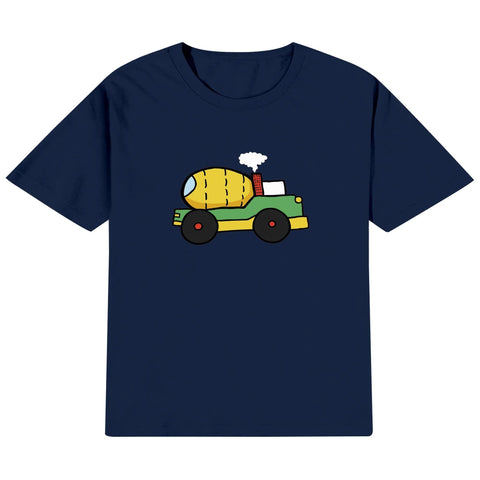 Kids Cotton T-Shirt - Cement Truck - Mr.Shit