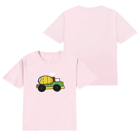 Kids Cotton T-Shirt - Cement Truck - Mr.Shit