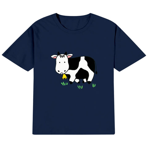 Kids Cotton T-Shirt - Cow - Mr.Shit