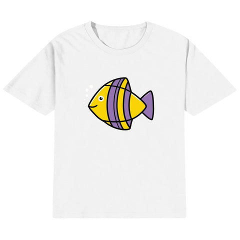 Kids Cotton T-Shirt - Fish - Mr.Shit
