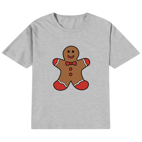 Kids Cotton T-Shirt - Gingerbread Man - Mr.Shit
