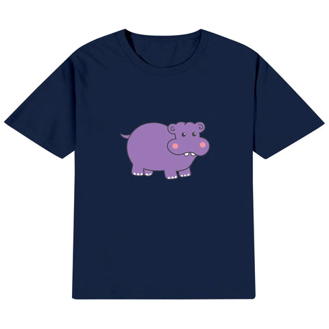 Kids Cotton T-Shirt - Hippo - Mr.Shit