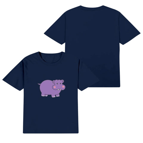 Kids Cotton T-Shirt - Hippo - Mr.Shit