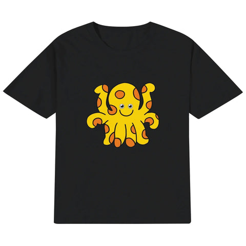 Kids Cotton T-Shirt - Octopus - Mr.Shit