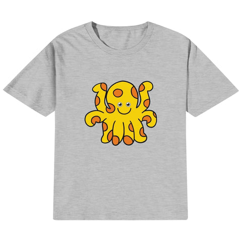 Kids Cotton T-Shirt - Octopus - Mr.Shit