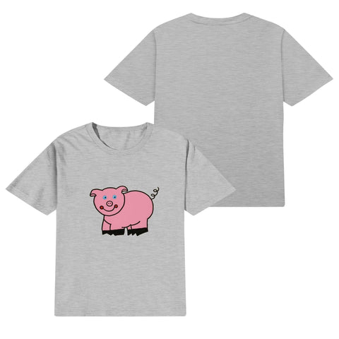 Kids Cotton T-Shirt - Piggy - Mr.Shit