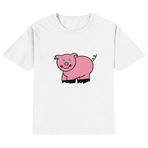 Kids Cotton T-Shirt - Piggy - Mr.Shit