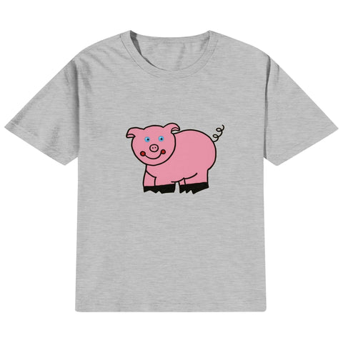 Kids Cotton T-Shirt - Piggy - Mr.Shit