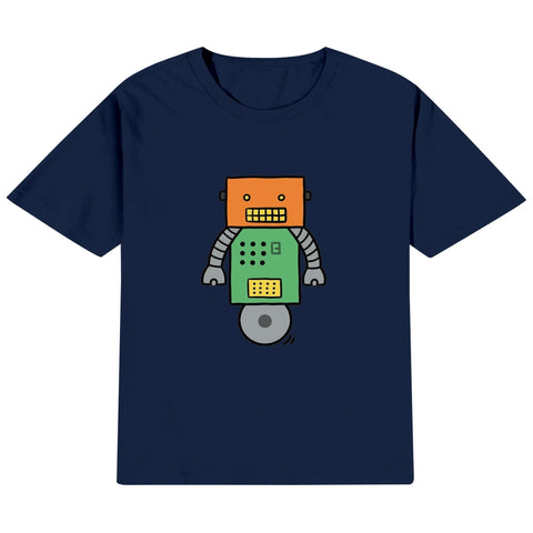 Kids Cotton T-Shirt - Robot 2 - Mr.Shit