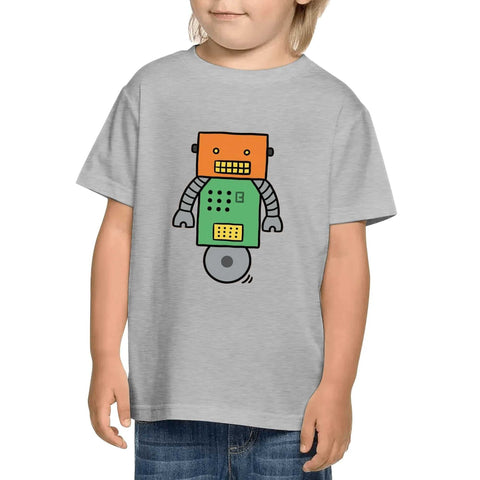 Kids Cotton T-Shirt - Robot 2 - Mr.Shit