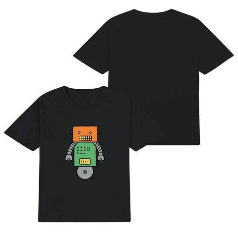 Kids Cotton T-Shirt - Robot 2 - Mr.Shit