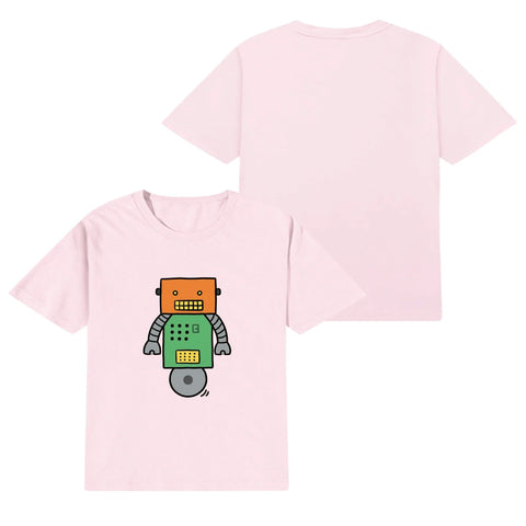 Kids Cotton T-Shirt - Robot 2 - Mr.Shit