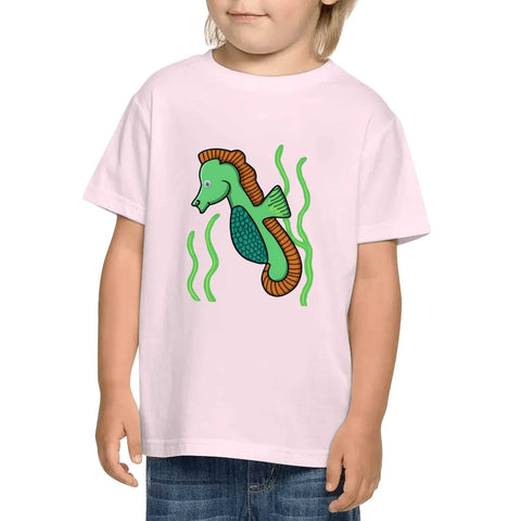 Kids Cotton T-Shirt - Sea Horse - Mr.Shit