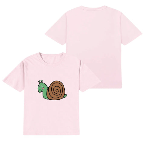 Kids Cotton T-Shirt - Snail - Mr.Shit
