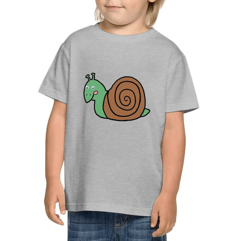 Kids Cotton T-Shirt - Snail - Mr.Shit