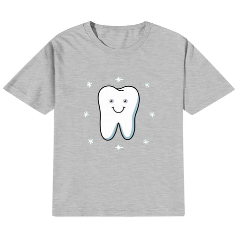 Kids Cotton T-Shirt - Tooth - Mr.Shit