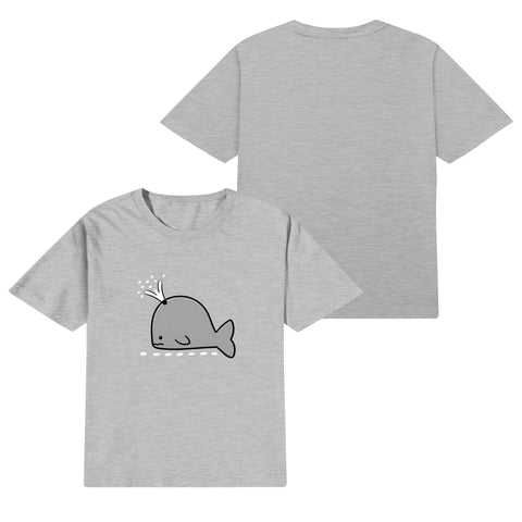 Kids Cotton T-Shirt - Whale - Mr.Shit
