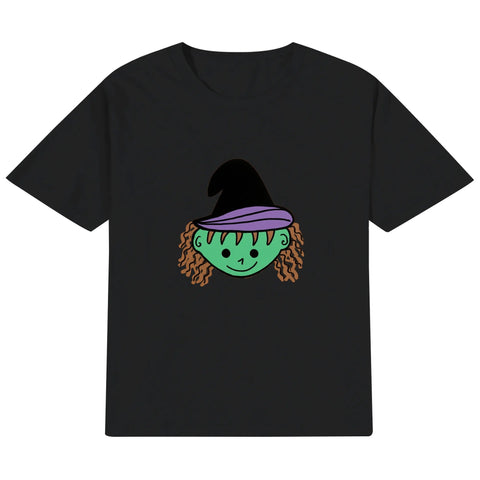 Kids Cotton T-Shirt - Witch - Mr.Shit