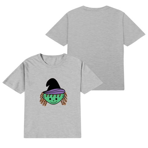 Kids Cotton T-Shirt - Witch - Mr.Shit
