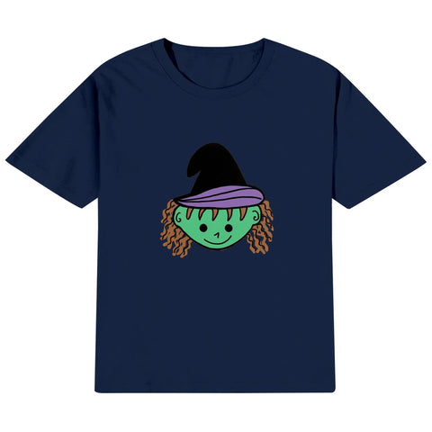 Kids Cotton T-Shirt - Witch - Mr.Shit