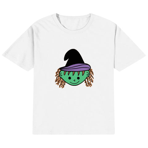 Kids Cotton T-Shirt - Witch - Mr.Shit