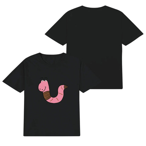 Kids Cotton T-Shirt - Worm - Mr.Shit