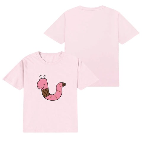 Kids Cotton T-Shirt - Worm - Mr.Shit