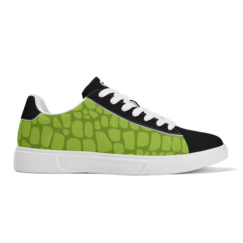 Leather Skateboard Shoes - Crocodile Pattern - Mr.Shit