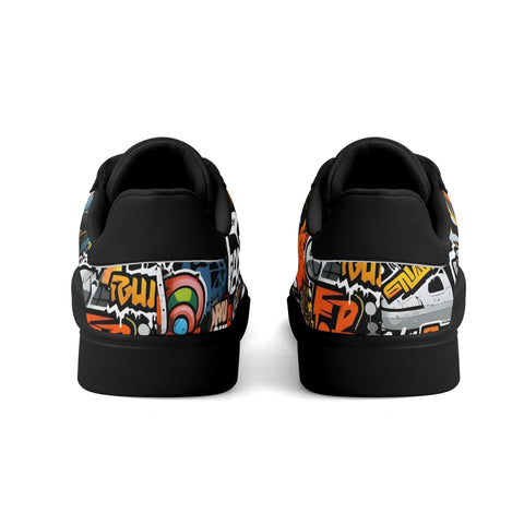 Leather Skateboard Shoes - Graffiti - Mr.Shit