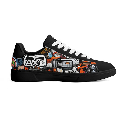 Leather Skateboard Shoes - Graffiti - Mr.Shit