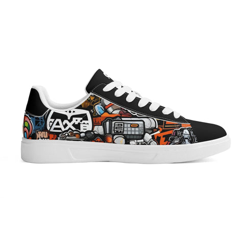 Leather Skateboard Shoes - Graffiti - Mr.Shit