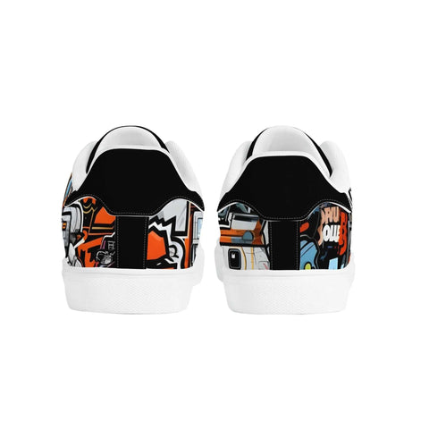 Leather Skateboard Shoes - Graffiti - Mr.Shit