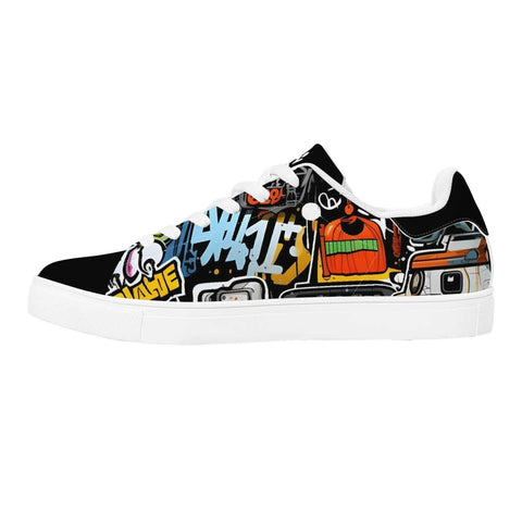 Leather Skateboard Shoes - Graffiti - Mr.Shit