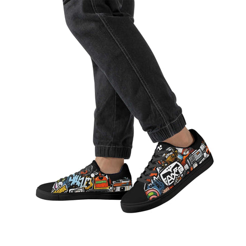 Leather Skateboard Shoes - Graffiti - Mr.Shit